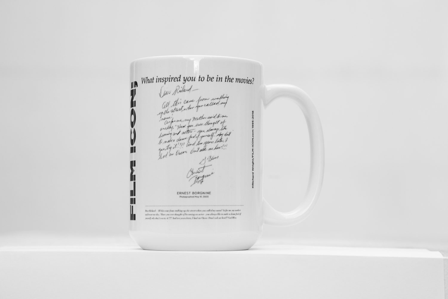 FILM ICON; Ernest Borgnine Limited Edition Mug - 15oz - $30